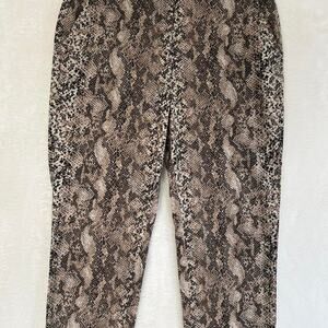 Dana Buchman snakeskin print capris trousers Size 12